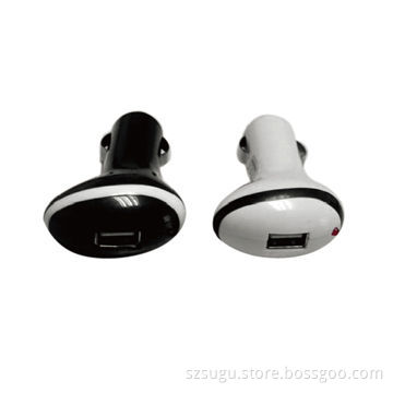 Good-quality White and Black Circle Mobile Phone Car Battery Charger